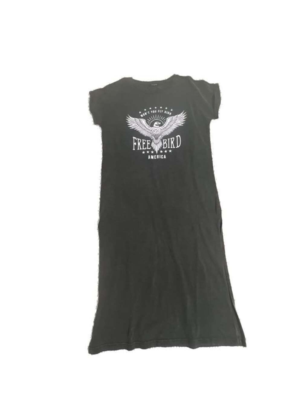 Zutter USA Free Bird Graphic T-Shirt Dress Size S/M